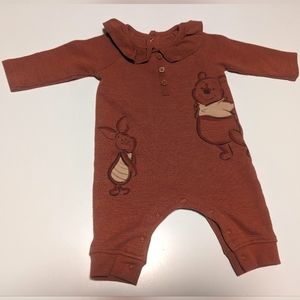 Disney Winnie the Pooh onesie with collar